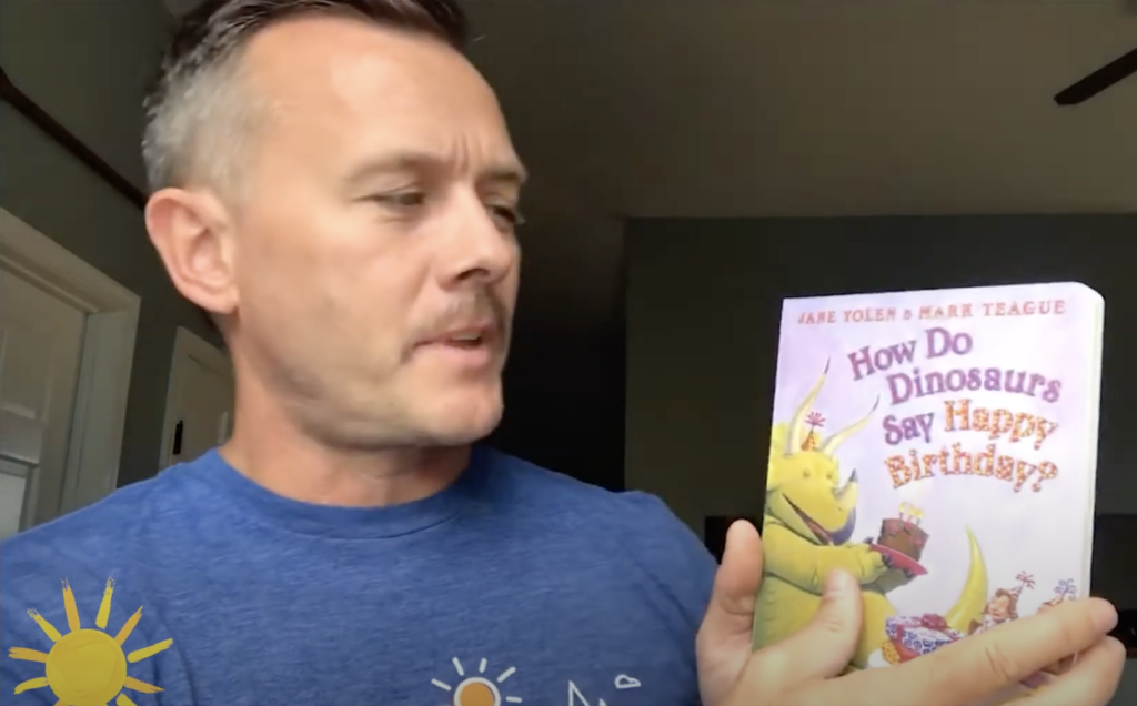 Storytime, Birthday Edition: Rob Baird reads How Do Dinosaurs Say Happy Birthday