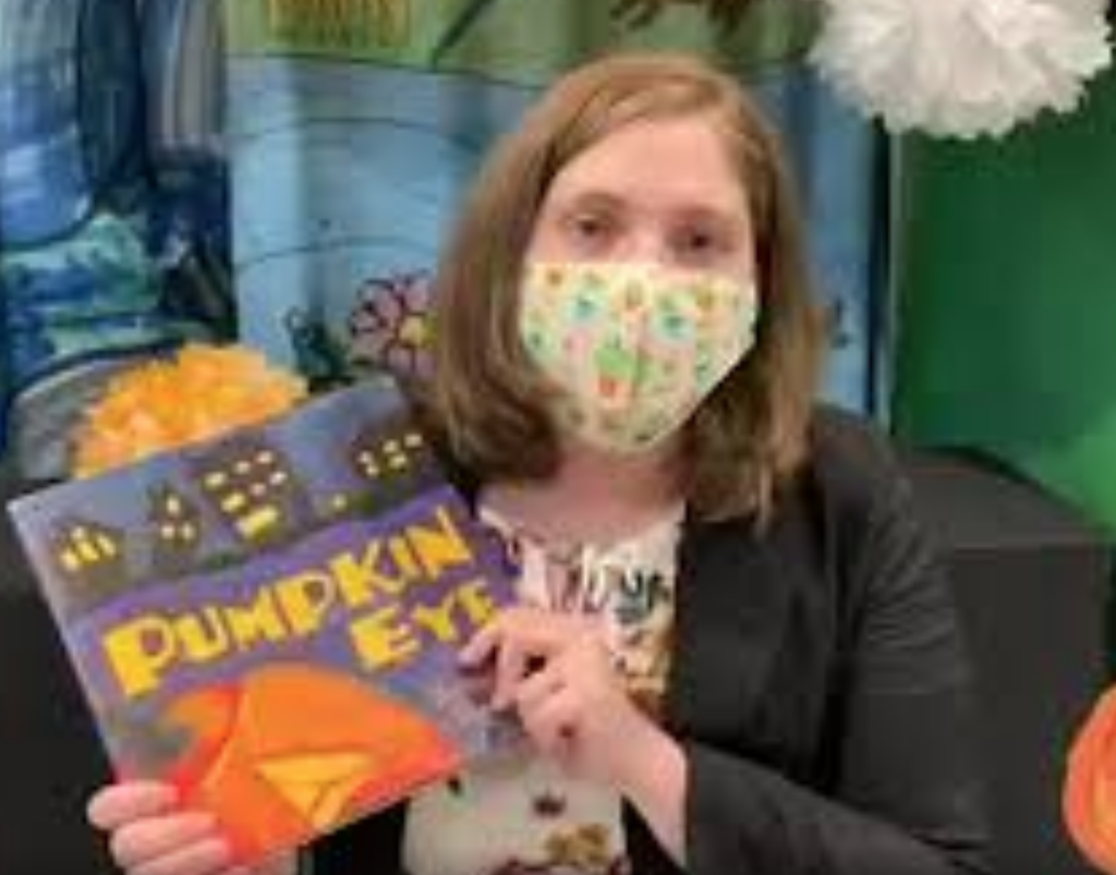 Storytime, Spooktacular Halloween Edition: Amelia Schrader reads Pumpkin Eye by Denise Fleming and Pumpkin heads! by Wendell Minor