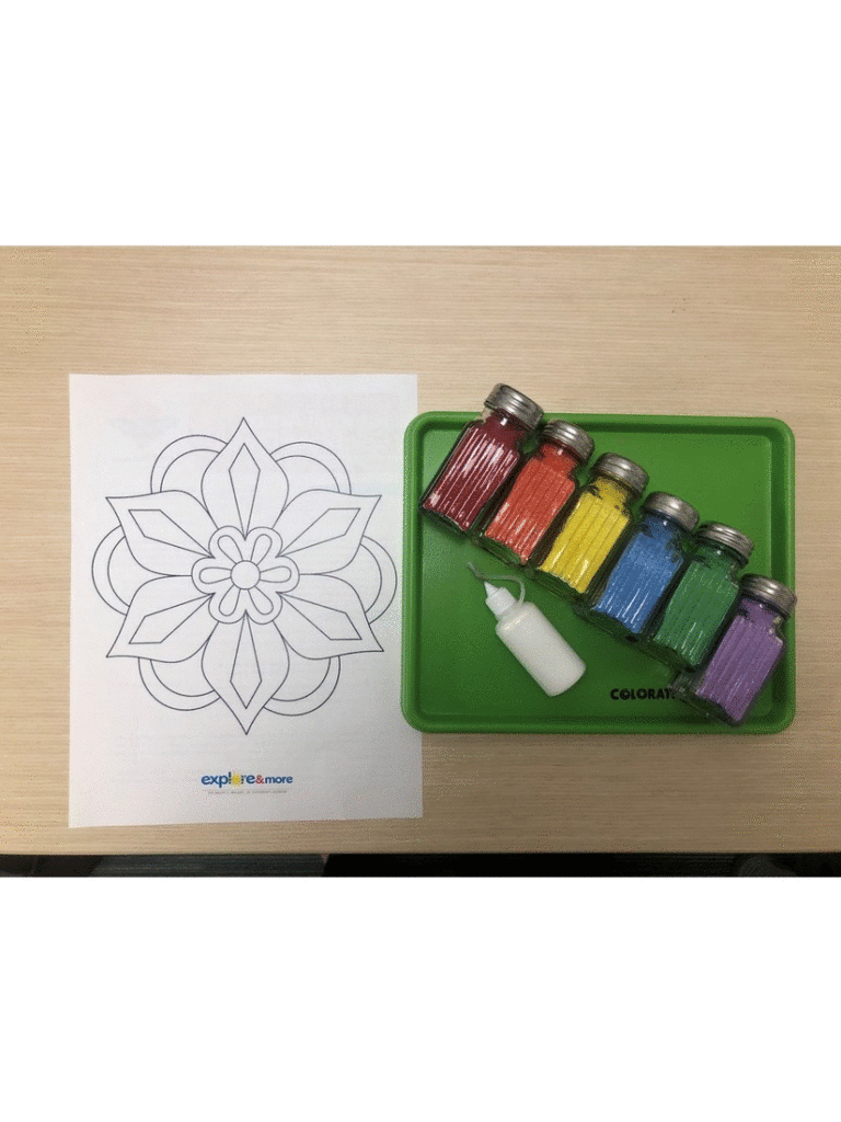 Halloween is not the only holiday celebrated in the fall. Each year sometime between mid-October and mid-December Diwali is celebrated throughout the world.  Today, as we learn a little more about Diwali or the Festival of Light, we are going to make our own rangoli sand art!
