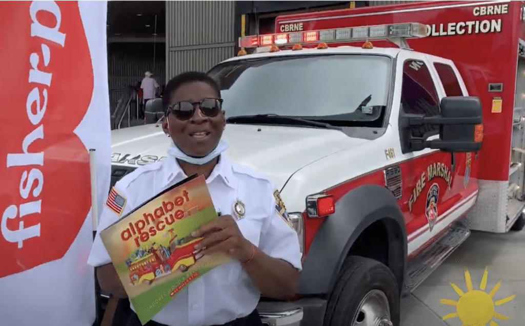 Trucking through the Summer A-Z Storytime:  Lt. Thompson reads Alphabet Rescue