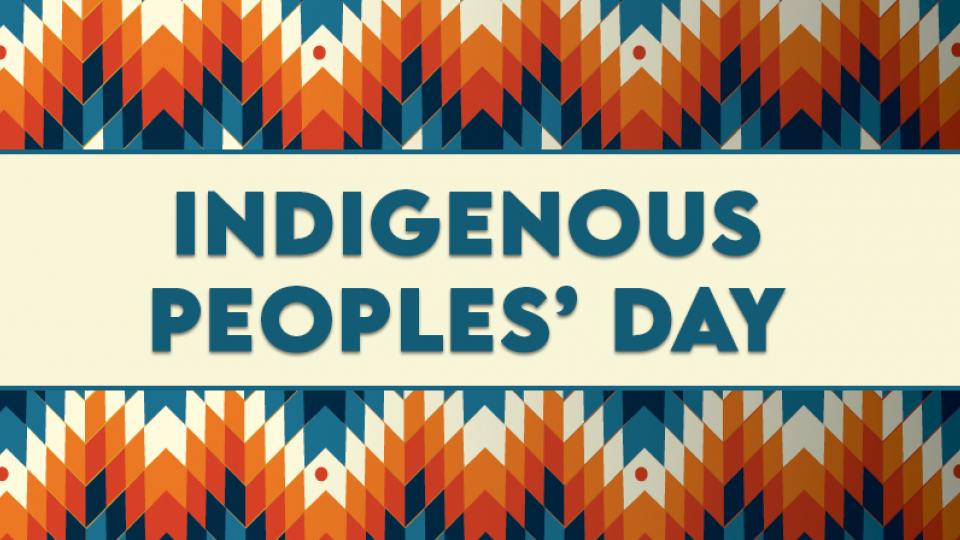 October will also celebrate and highlight Indigenous People as we celebrate Indigenous Peoples' Day, Monday, October 11th.