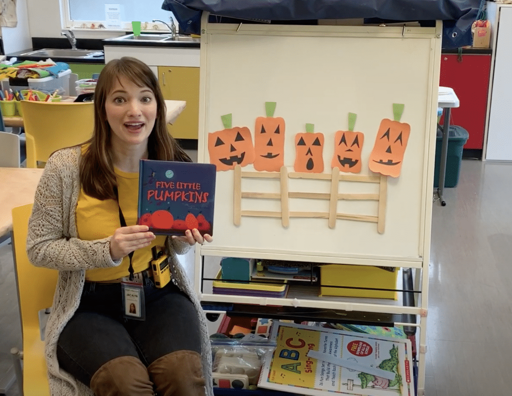 Storytime: Ms. Jackie reads Five Little Pumpkins