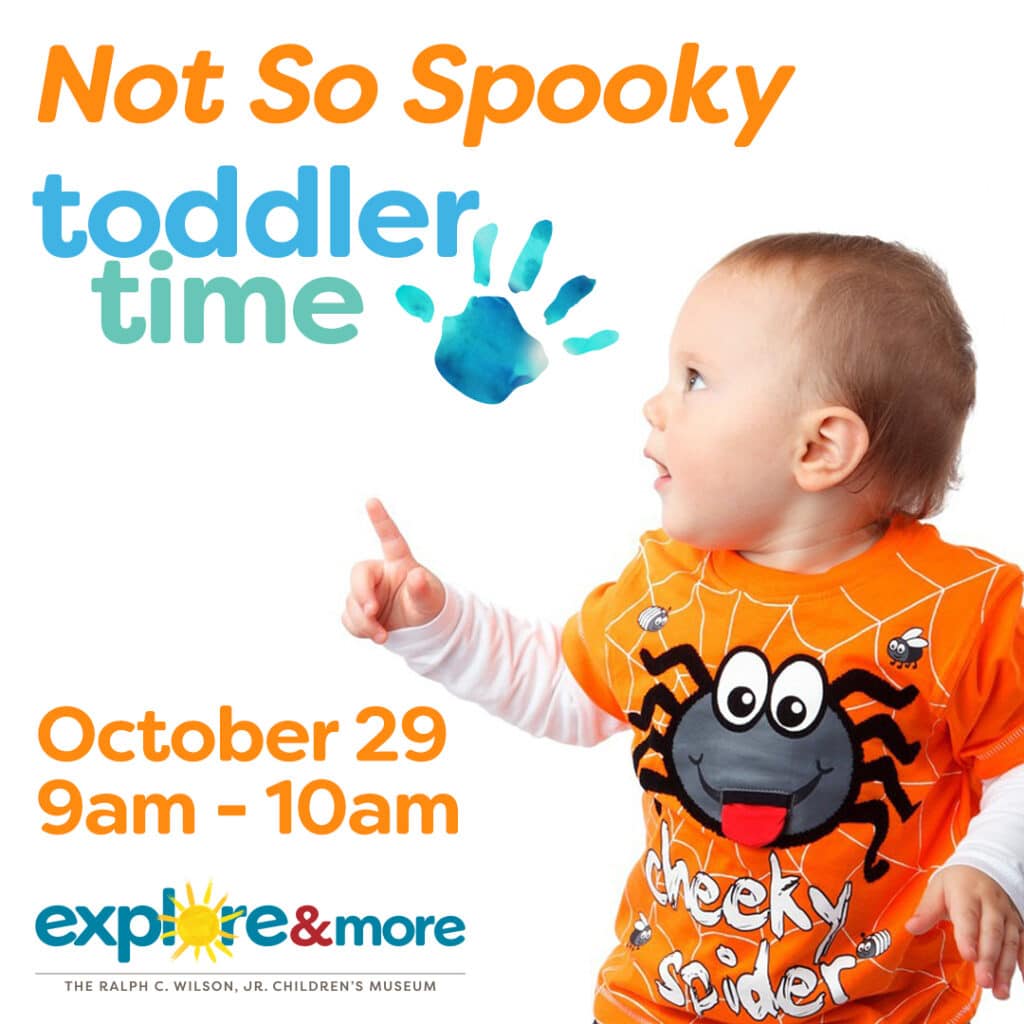Is your little one aged 18 months up to 3 years? Try out our new Toddler Time class on October 29th at 9 am for some “Not So Spooky” Halloween fun including story time, spider craft making, and even trick or treating!